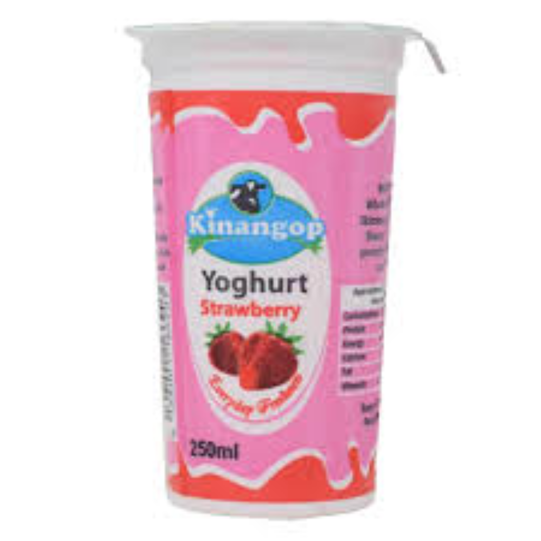 KINANGOP YOGHURT STRAWBERRY 250ML BTL